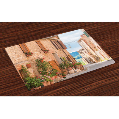 Ashton-James Mediterranean Medieval Old Village Placemat