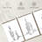" Minimalist Line Cactus " 3 - Pieces-1959403293