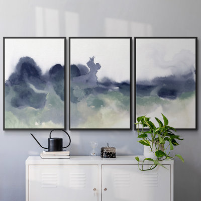 «Lake Fog I», reproduction sur toile 3 pièces