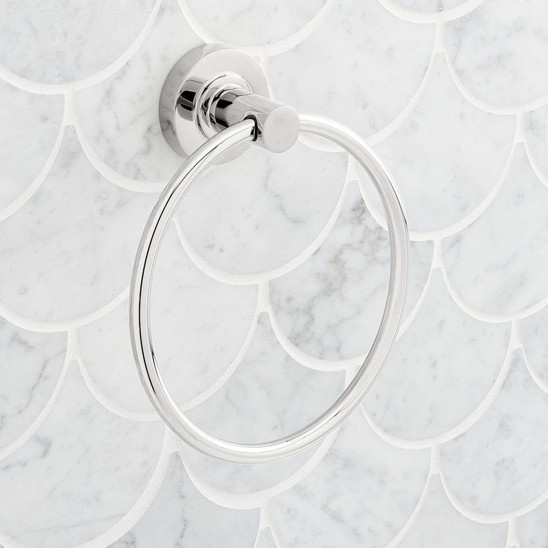 Lexia 6-5/16" Wall Mounted Towel Ring, Chrome