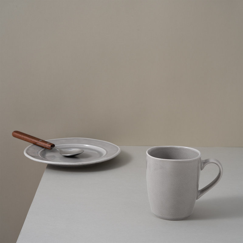 Calisto Stoneware Coffee Mug, Slate Gray