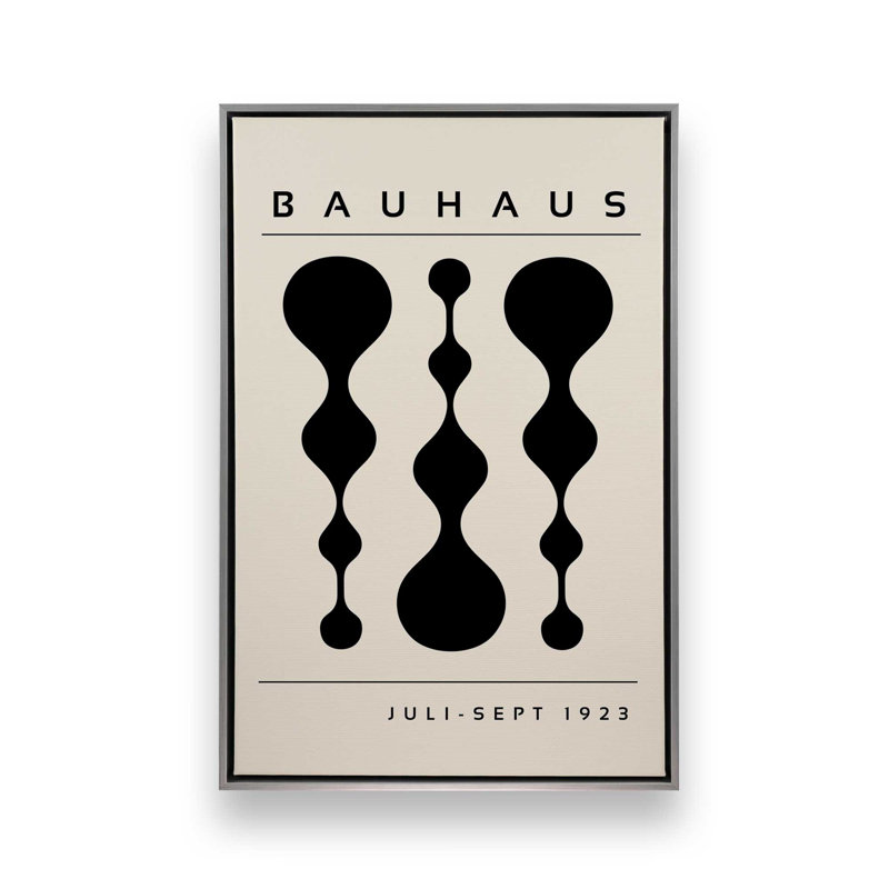 Bauhaus à géométrie liquide, Cadre flottant en chrome poli, H 18,75 po x l 12,75 po x P 1,75 po