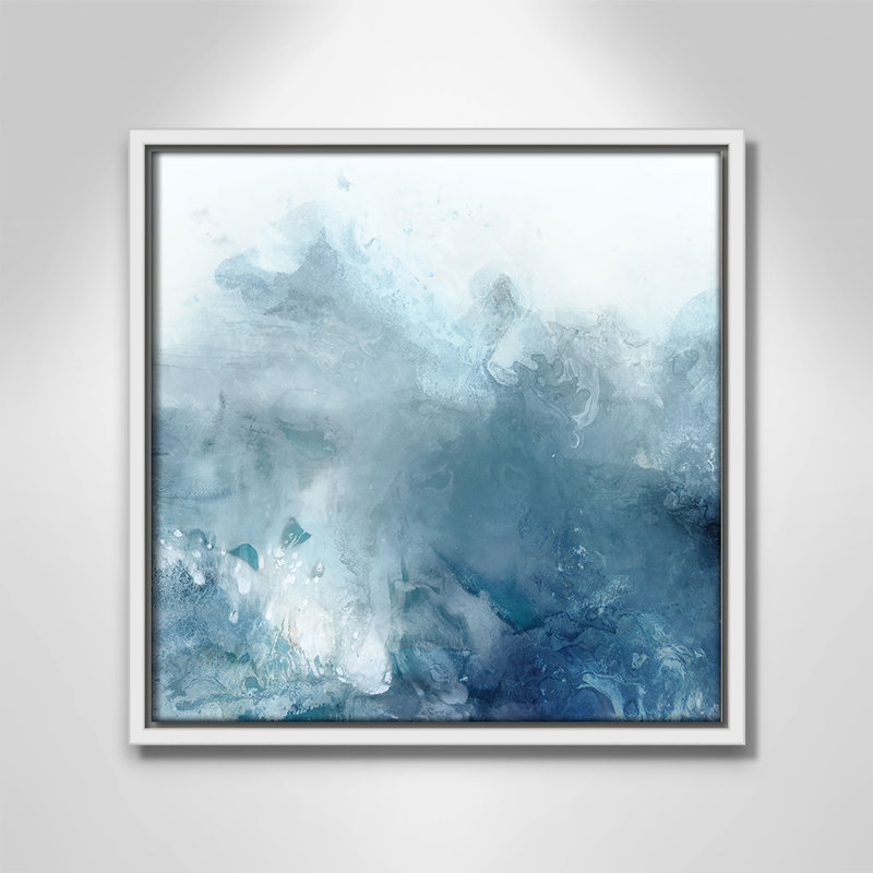 «Watercolor Stain I Print» par Casa Fine Arts, Blanc, H 13,5 po x l 13,5 po