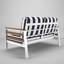 Causeuse d'extérieur en métal avec coussin Sunbrella Townsend-134727939-114247089