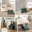 Banc repose-pieds en velours avec rangement amovible Nestl-132127316-132127323