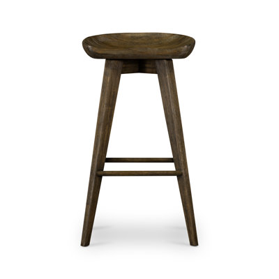 Union Swivel Solid Wood Stool