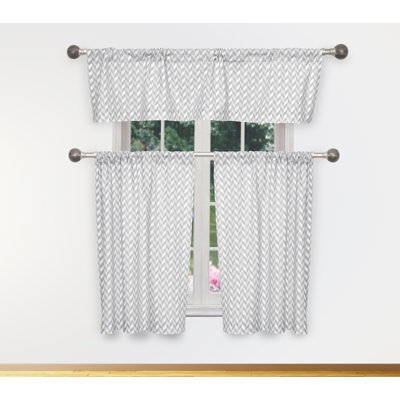 Rideau de cuisine en coton sur mesure Drucilla Chewron