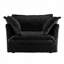 Fauteuil en velours côtelé 49 po avec 2 coussins décoratifs 49 po-510890217