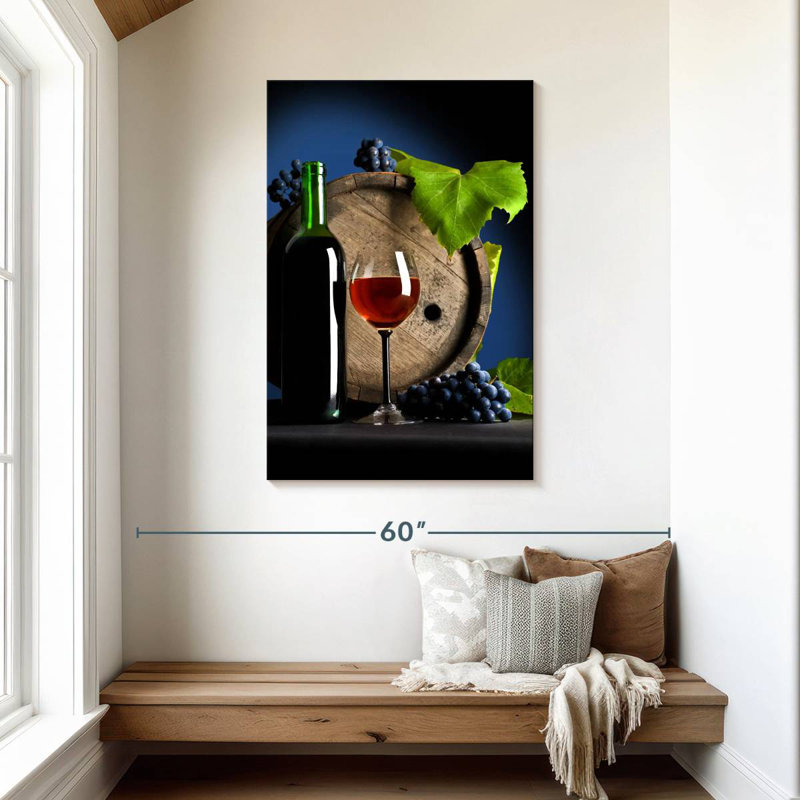 Yarlin Barrel Of Red Wine, 45" H x 30" W