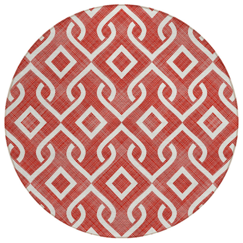 Tapis rond ivoire 8 po