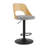 Hittel Swivel Upholstered Adjustable Height Counter Stool with Metal Frame-99418679