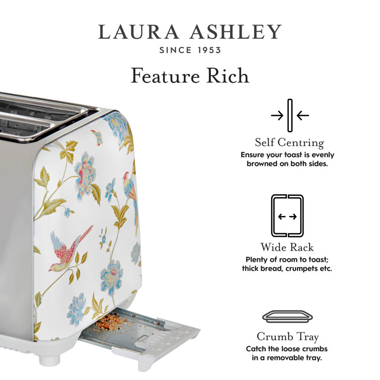 Laura Ashley 2-Slice Toaster, China Rose