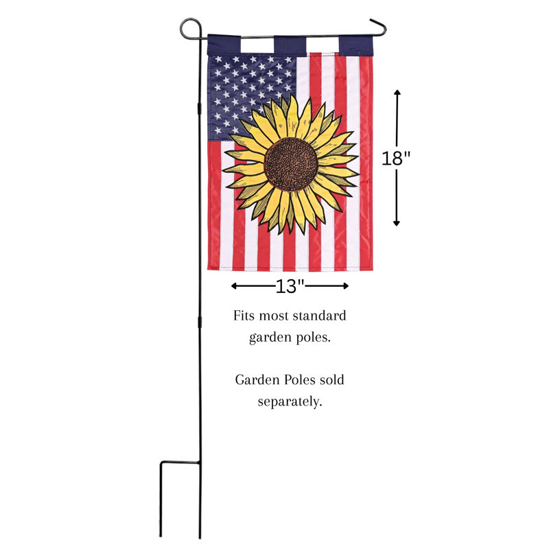 Drapeau patriotique tournesol