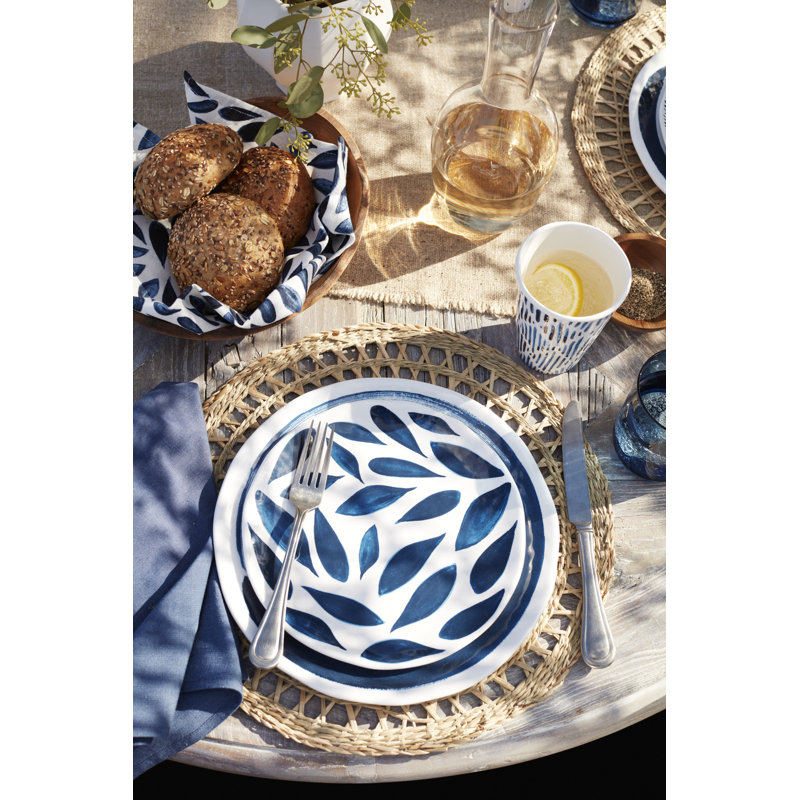 Blue Bay Melamine 16-Piece Dinnerware Set