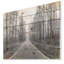 «Black and White Freeway in Forest», reproduction d'art paysage-34273624-34273625