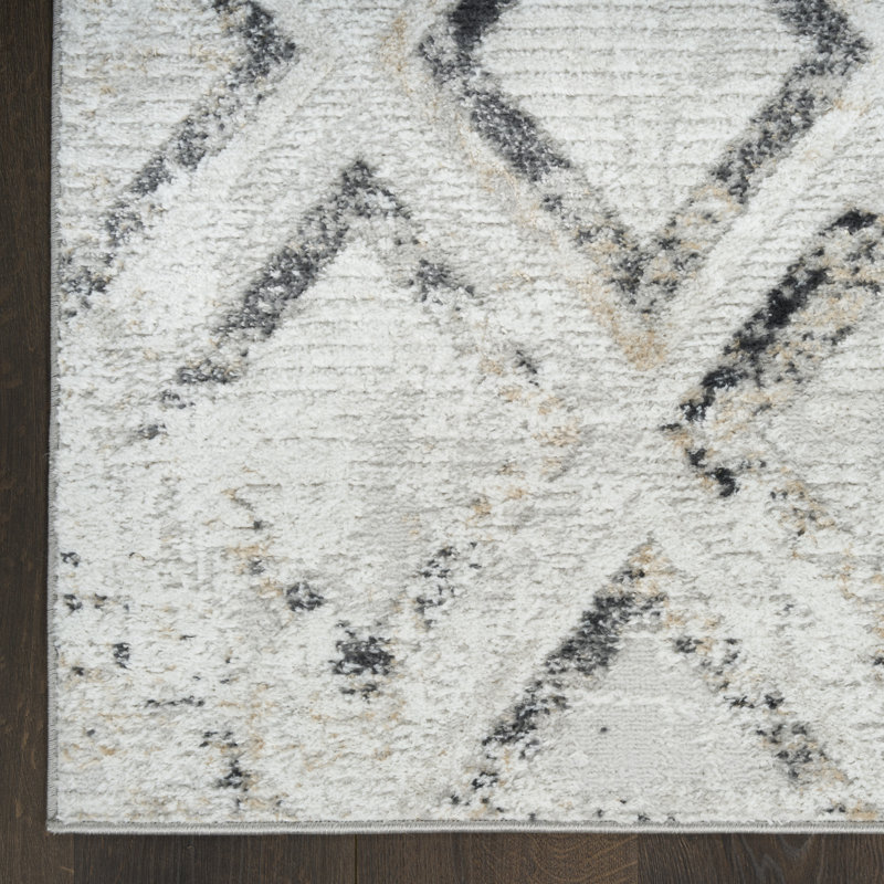 Tapis d'intérieur gris anthracite moderne 2 pi x 4 pi Leuchte, Tapis de couloir 2 pi x 4 pi