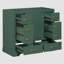 Meuble-lavabo 36 po sans lavabo, base d'armoire seulement, six tiroirs, diviseur de tiroir multifonctionnel, tablette réglable, vert-100853130