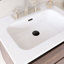 Meuble-lavabo mural simple avec comptoir intégré en céramique blanche-1965274280-1965274289