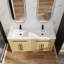 Meuble-lavabo autoportant de 60 po avec lavabo en résine et rangement à fermeture en douceur-1655423673