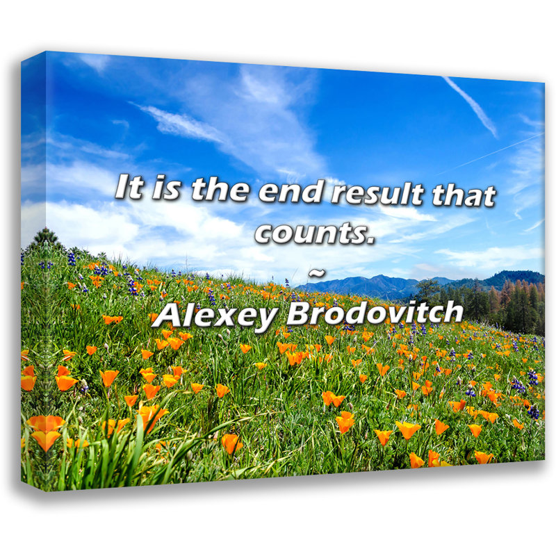 Alexey Brodovitch Citation: C'est le résultat final qui compte., H 15 po x l 18 po