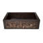 Évier de cuisine à simple cuve en cuivre 33 po x 22 po - Évier de cuisine à tablier frontal, éviers encastrés, éviers de cuisine en cuivre martelé bronze, évier fabriqué à la main, compatible avec évier encastré