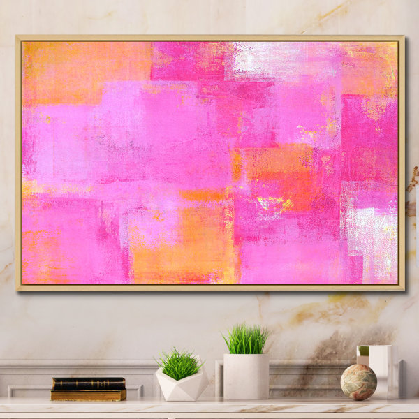 Electric Magenta - Plain Pink Color Background Art Print by The
