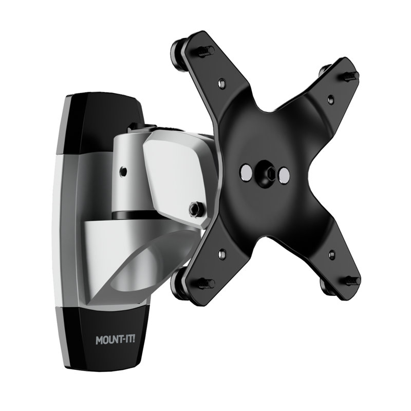 Montez-le! Support mural pour moniteur complet à mouvement complet de qualité supérieure | Support de fixation modulaire à dégagement rapide pour écrans de 34 po ou moins, argent