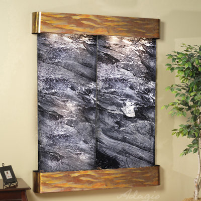 Majestic River Natural Stone Fountain with Light