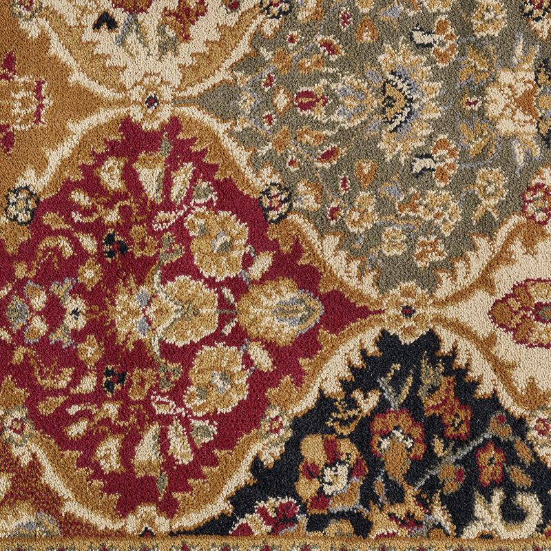 Tapis oriental rouge / beige Clarence, Rectangle 8 pi 9 po x 12 pi 3 po
