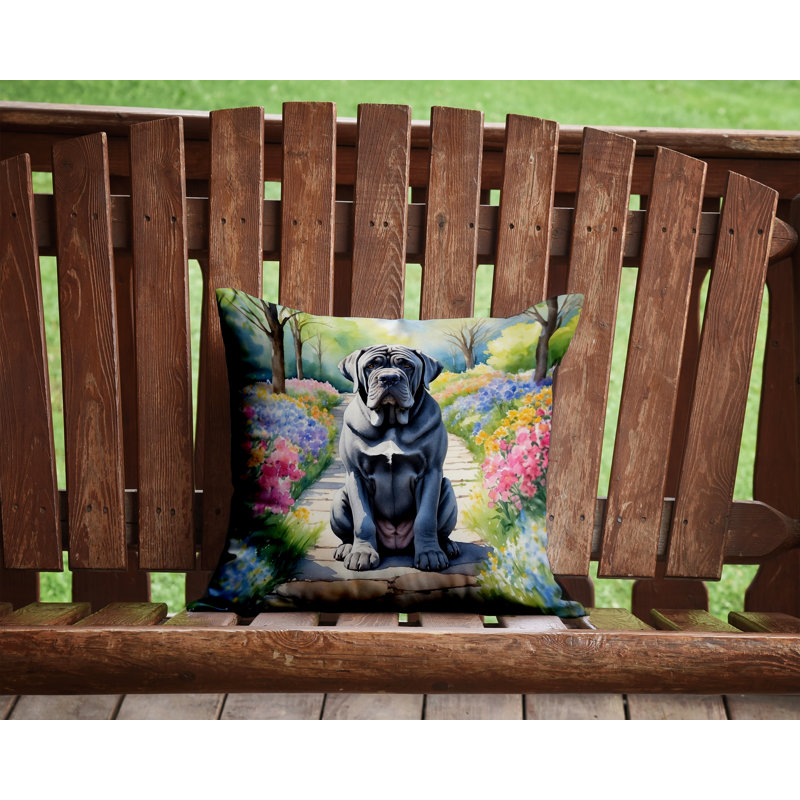 Coussin décoratif intérieur / extérieur Spring Path, H 14 po x l 14 po