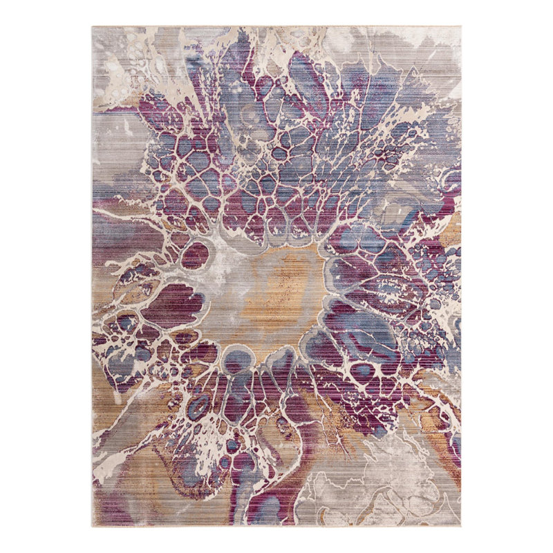 Tapis Red Barrel Studio® Imersion Deepa, Rectangle 10 pi x 13 pi 8 po
