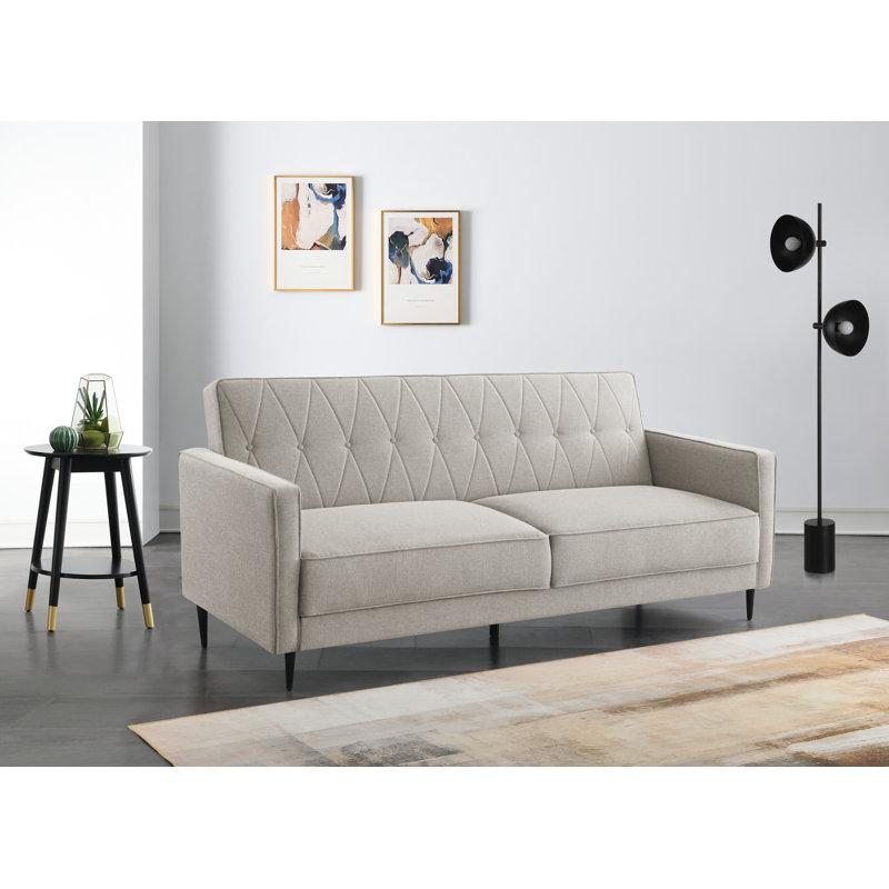Aticus 3 Seater Sofa Bed, Latte Chenille