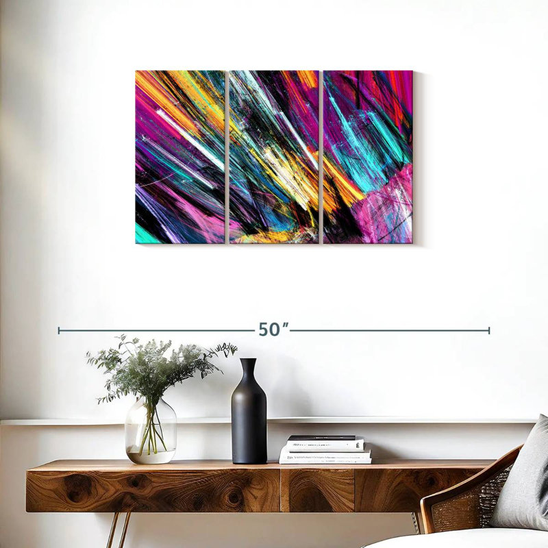 Avery Rainbow Abstract, 20" H x 33" W