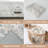 Machine Washable Area Rugs For Living Room Non-Slip Backing Foldable Boho Floral Carpet Rugs-1426335580