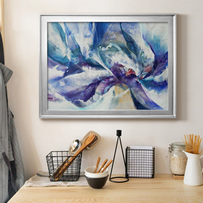 Aurora Petals - Reproduction de photo sur toile, H 18,5 po x l 24,5 po x P 1,5 po, Argent