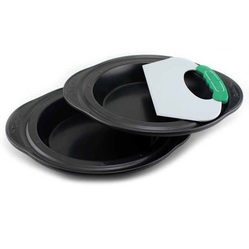 BergHOFF Perfect Slice 3Pc Non-Stick Pie Pan Set with Slicing Tool