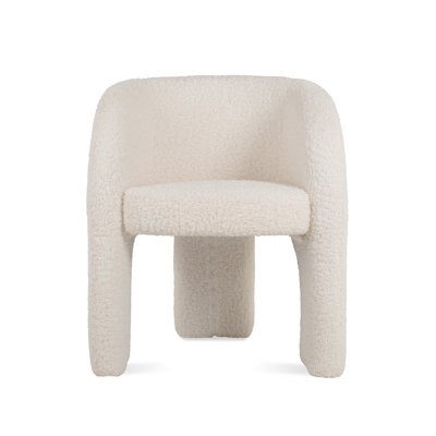 Isabel Upholstered Armchair in Off White Boucle