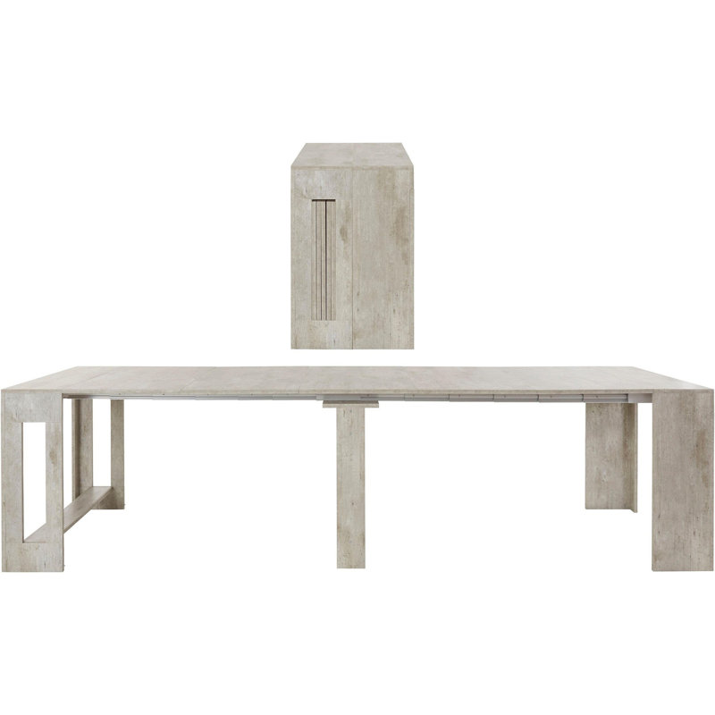 Biagia Extendable Dining Table, Cement