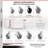 4 Piece Steel Polyolefin Caster Set