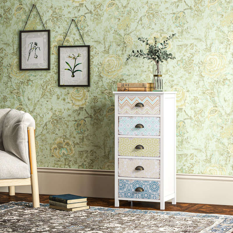 46 cm W Chest of 5 Drawers