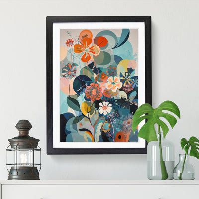 FRM-V0523-957X Flowers Orphism Style Vol.10 - Picture Frame Print