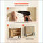 Armoire de salle de bain murale, armoire à pharmacie à placer au-dessus des toilettes avec tablette réglable, armoire de rangement suspendue à plusieurs niveaux pour salle de bain, cuisine et buanderie.