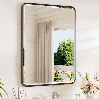 Miroir de salle de bain noir 24 po x 32 po