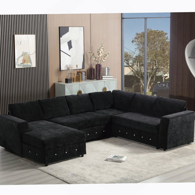Canapé modulaire surdimensionné en U 110,75 po