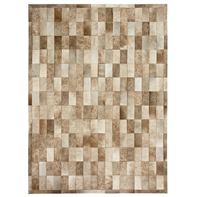 Daedalus Cowhide Geometric Area Rug