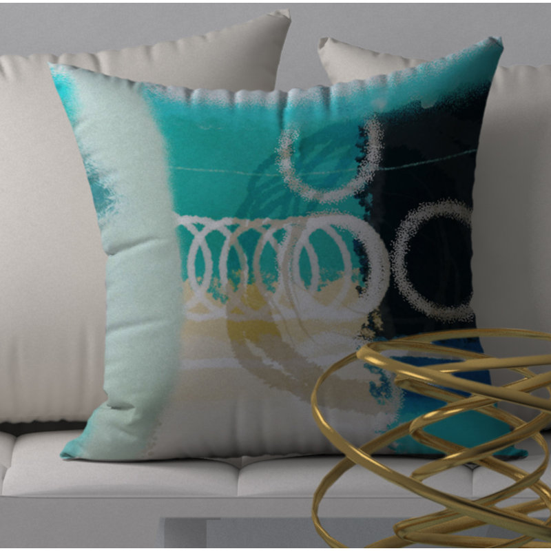 Housse de coussin décorative carrée à la silhouette sans contredit, 18 po x 18 po