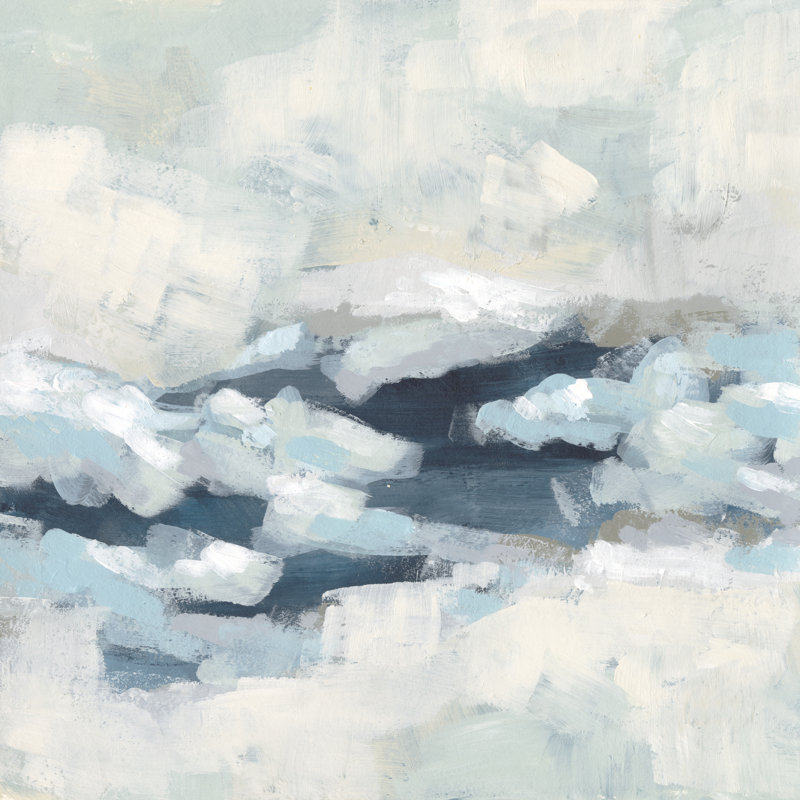 Wave Crest II - Wrapped Canvas Painting, 91cm H x 91cm W x 3.8cm D