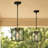 1-Light Kitchen Island Pendant  With Lantern Geometric Shape Dimmable