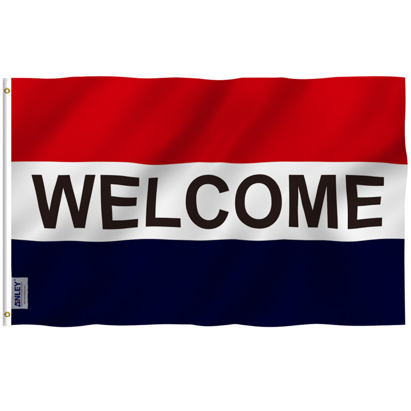Drapeau de maison de cérémonie en polyester 36 po x 60 po