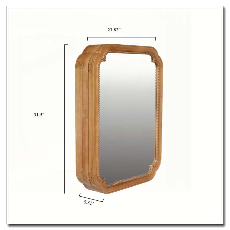 Miroir mural en bois 31,5 "x 23,82"